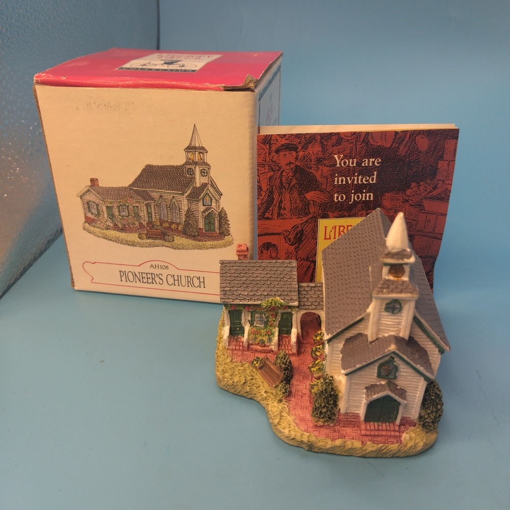 Liberty Falls Collection Pioneer's Church AH108 Vintage 1996 Village Miniature